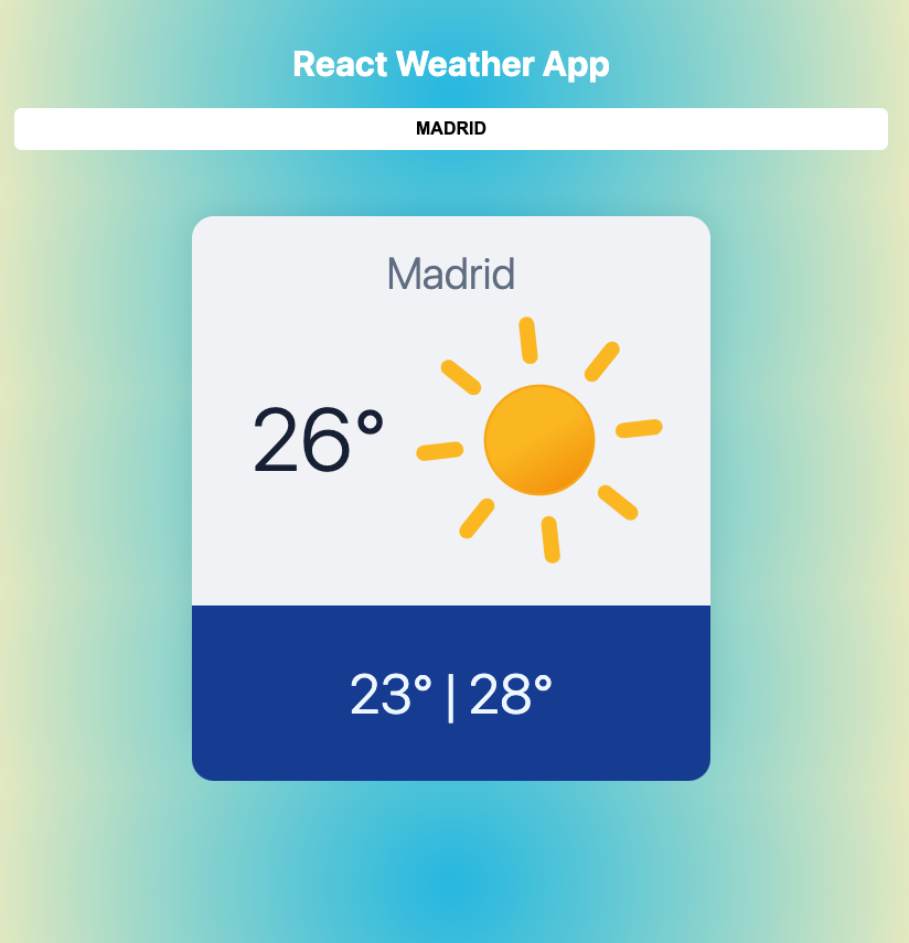 proyecto weather app